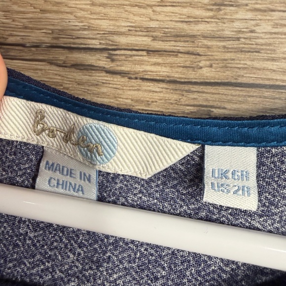 Boden Navy Dress with Red and Blue Floral Pattern - Picture 8 of 10